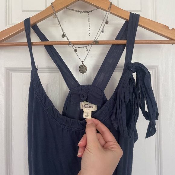 Y2K Hollister Co. Blue Mixed Media Mini Dress - Picture 3 of 7